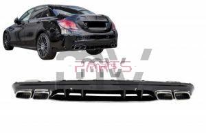 Difusor com Ponteiras Mercedes C W205 (2014 a 2021) Look 63