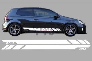 Autocolantes Laterais VW Golf V 5 VI 6 VII 7 GTI
