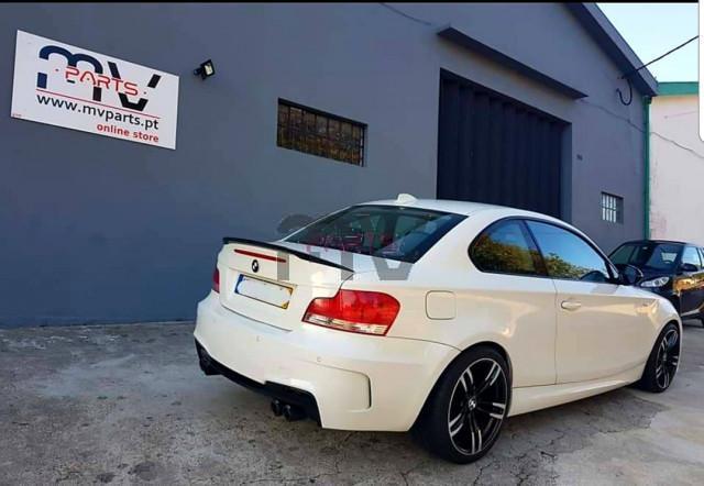Becquet Arrière Pour BMW Série 1 Coupé E82/E88 (2007-2013) - Style Fibre De Carbone Noir - Améliore L'aérodynamisme