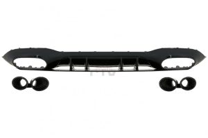 Difusor com Ponteiras para Mercedes Classe A Sedan V177 look 45 (2018-)