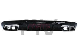 Difusor com Ponteiras Mercedes CLS C257 (2018 a 2023) Look CLS63