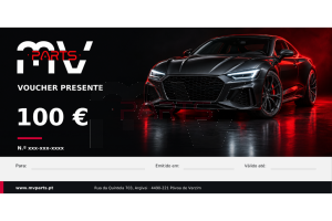 Voucher Presente MV Parts — 100 € | Ofereça a Liberdade de Escolher
